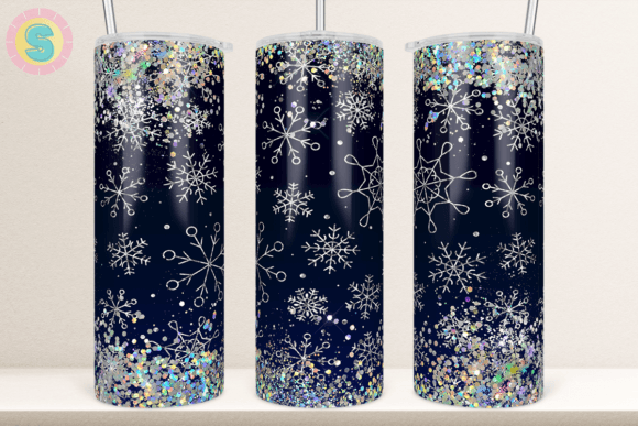 A Brand Designer's Review of the Snowflakes Glitter Tumbler Graphics