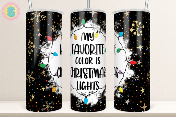 A Designer’s Take on the Christmas Lights Tumbler PNG