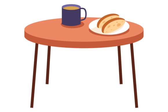 A Detailed Look at a Cozy Coffee Table Embroidery Design