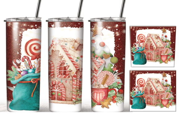 A Festive Coffee Tumbler Wrap for Craft-Driven Branding