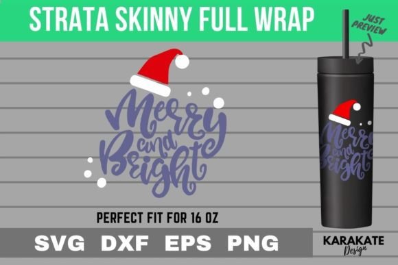 A Review of Merry and Bright Strata Skinny SVG Graphics for Crafts
