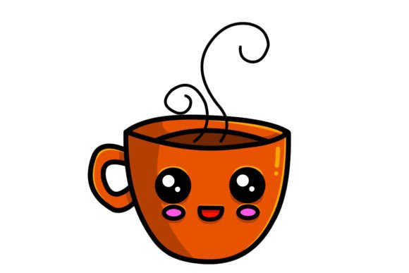 An Autumn Coffee Cup Vector Graphic for Cozy Craft Collections