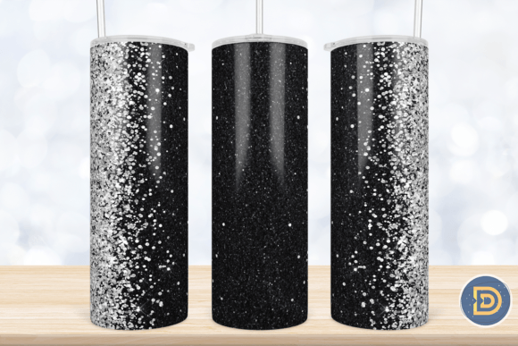 Black Tumbler Glitter Sublimation: A Graphic Asset for Craft Businesses
