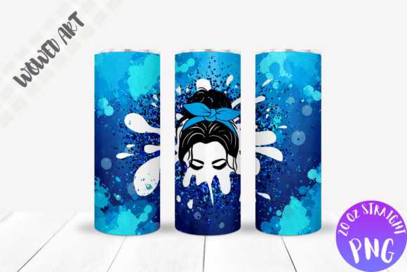 Blue Messy Bun Tumbler Graphics: A Designer’s Review