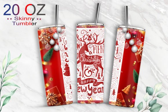 Christmas Tumbler Graphics & Print Templates for Crafting Success