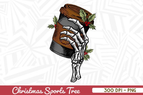 Crafting Gothic Christmas Graphics for Coffee & Craft Brands