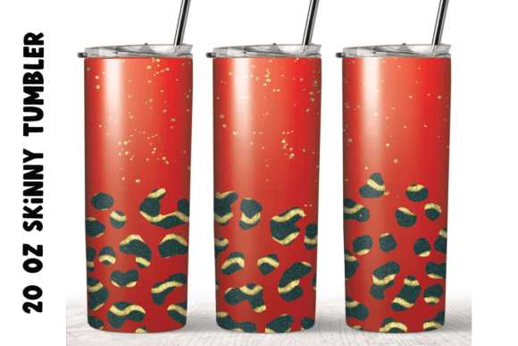 Crafting Profitable Graphics: The Christmas Leopard Glitter Tumbler Wrap