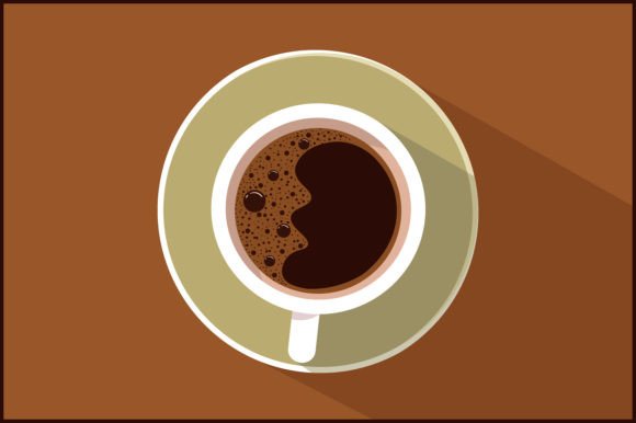 Crafting with a Cozy Coffee Vector Illustration