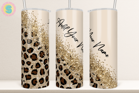 Diagonal Leopard Glitter Tumbler Wrap: A Crafter's Graphics Review
