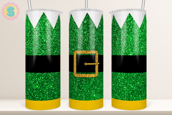 Elf Costume Glitter Tumbler Graphics for Craft Branding