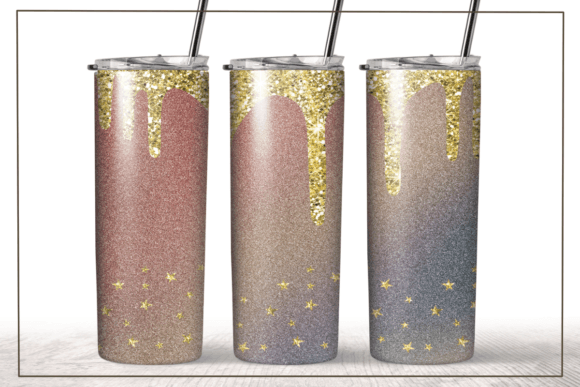 Glitter Gold Dripping Tumbler Wrap: A Design Review