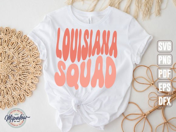 Louisiana Squad Vintage SVG Graphics for Crafts & Commercial Use