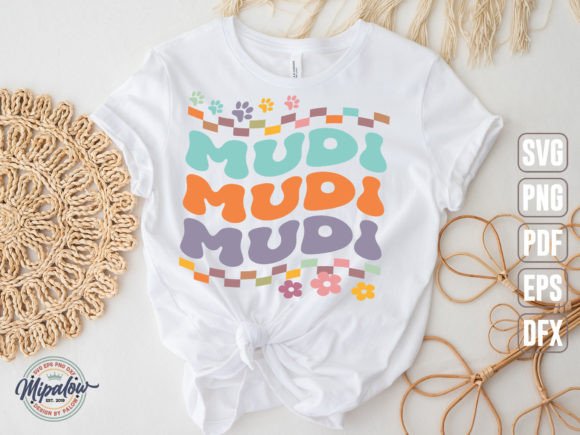 Mudi Svg: A Groovy Retro Graphics Asset for Crafts & Marketing