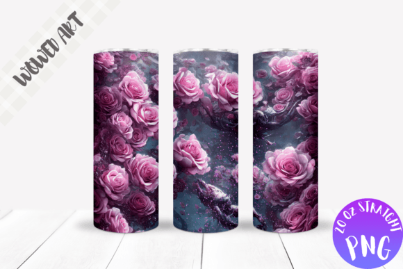 Pink Roses: A Versatile Graphic Asset for Crafts and Branding
