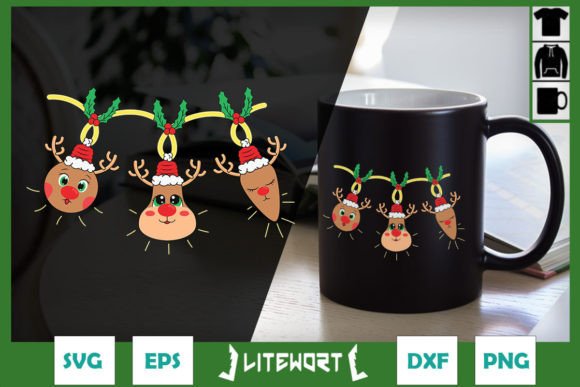 This Festive Vector Reindeer is a Crafts and Graphics Powerhouse