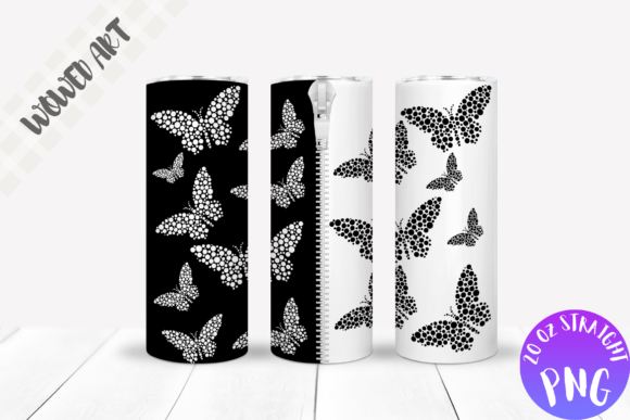 Unpacking the Black and White Butterfly Tumbler Wrap for Graphics and Crafts